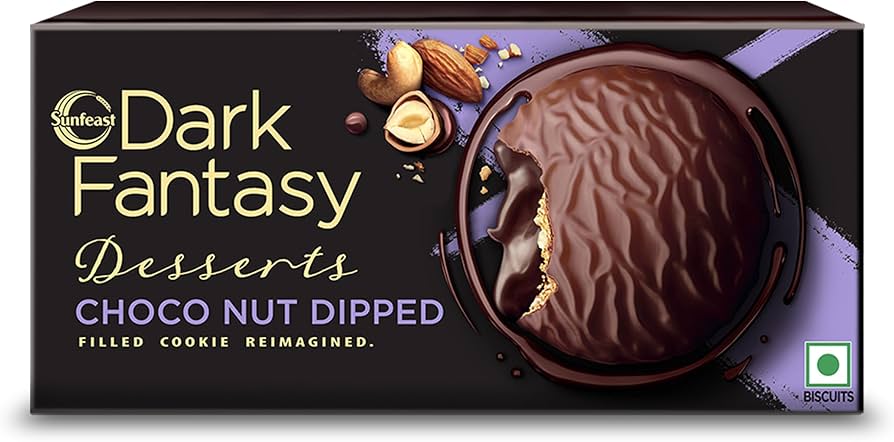 SUNFEAST DARK FANTASY DESSERTS CHOCO NUT DIPPED